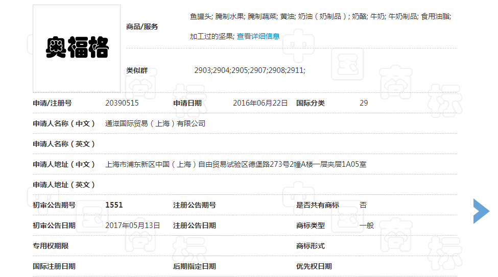 奧福格商標異議案