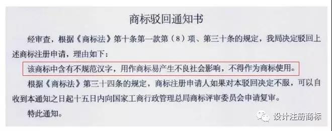 商標駁回通知書