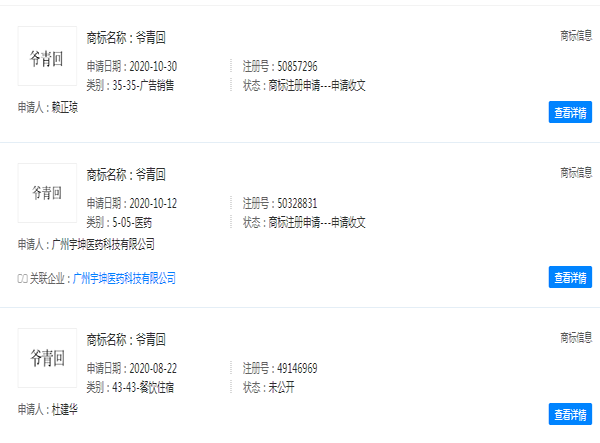 爺青回商標被搶注